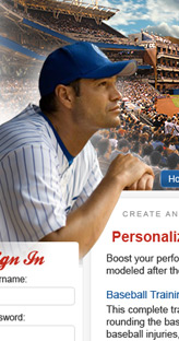 Major League Dreams website design