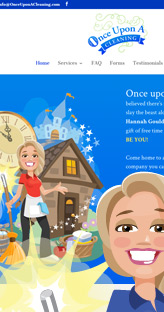 Once Upon A Cleaning - Website, Forms and Emailing Client Logs